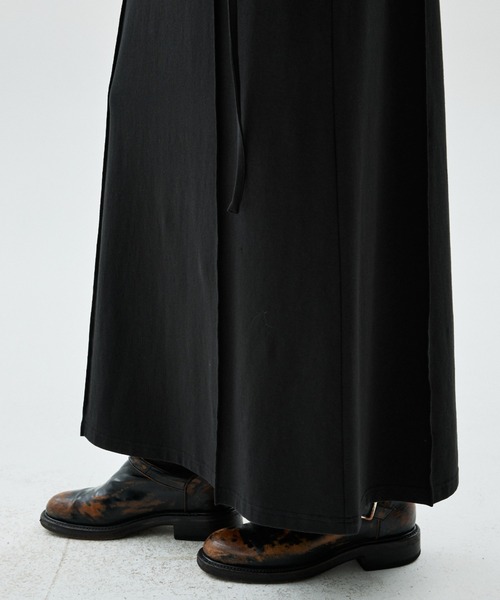 Mardi Mercredi(マルディメクルディ)の「MAXI SKIRT FOLDOVER WAIST / マキシスカート フォールドオーバー ウエスト(スカート・レディース・ブラック/チャコールグレー・FREE)」の13枚目の写真