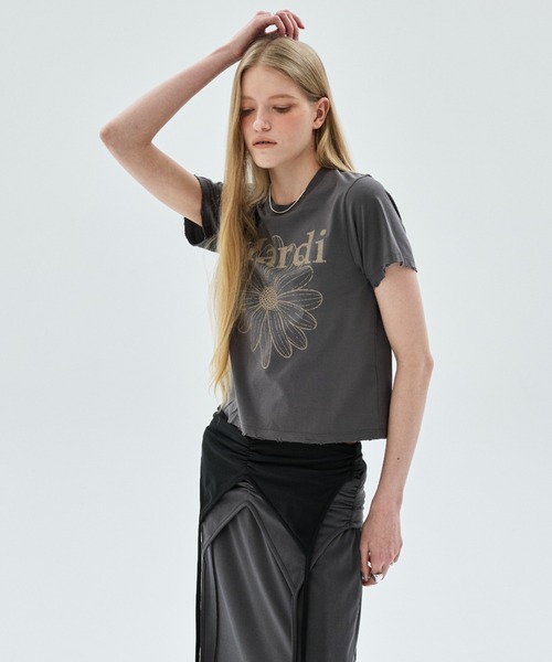 Mardi Mercredi(マルディメクルディ)の「MAXI SKIRT FOLDOVER WAIST / マキシスカート フォールドオーバー ウエスト(スカート・レディース・ブラック/チャコールグレー・FREE)」の15枚目の写真
