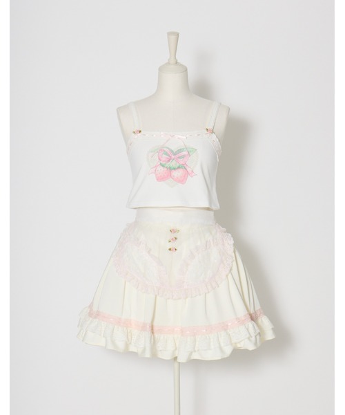 Fiorforte（フィオルフォルテ）の「strawberry camisole（キャミソール・レディース・ホワイト/ピンク・FREE）」の22枚目の写真