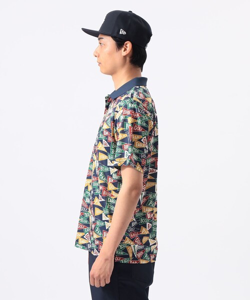 BEAMS GOLF(ビームスゴルフ)の「〈MEN〉ORANGE LABEL / フラッグ総柄 ポロシャツ(ポロシャツ・メンズ・ホワイト/その他・M/L/XL/S)」の8枚目の写真