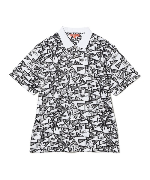 BEAMS GOLF(ビームスゴルフ)の「〈MEN〉ORANGE LABEL / フラッグ総柄 ポロシャツ(ポロシャツ・メンズ・ホワイト/その他・M/L/XL/S)」の11枚目の写真