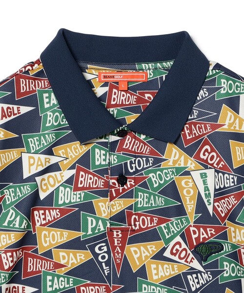 BEAMS GOLF(ビームスゴルフ)の「〈MEN〉ORANGE LABEL / フラッグ総柄 ポロシャツ(ポロシャツ・メンズ・ホワイト/その他・M/L/XL/S)」の16枚目の写真