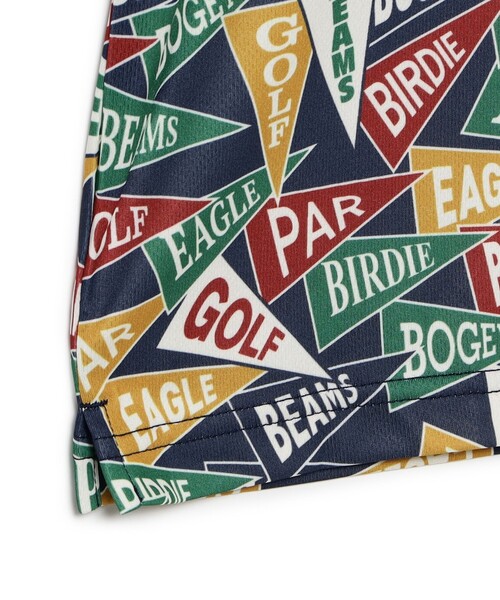BEAMS GOLF(ビームスゴルフ)の「〈MEN〉ORANGE LABEL / フラッグ総柄 ポロシャツ(ポロシャツ・メンズ・ホワイト/その他・M/L/XL/S)」の18枚目の写真