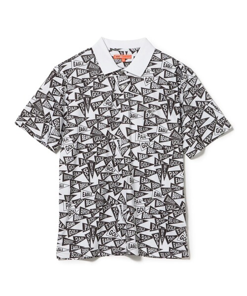 BEAMS GOLF(ビームスゴルフ)の「〈MEN〉ORANGE LABEL / フラッグ総柄 ポロシャツ(ポロシャツ・メンズ・ホワイト/その他・M/L/XL/S)」の22枚目の写真