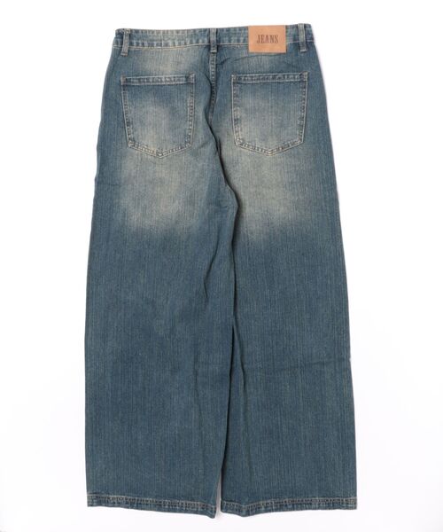Chikashitsu +(チカシツプラス)の「【Chikashitsu +】double slub wide denim pants / 【チカシツプラス】ダブルスラブワイドデニムパンツ(デニムパンツ・メンズ・ブルー・M/L/S)」の16枚目の写真