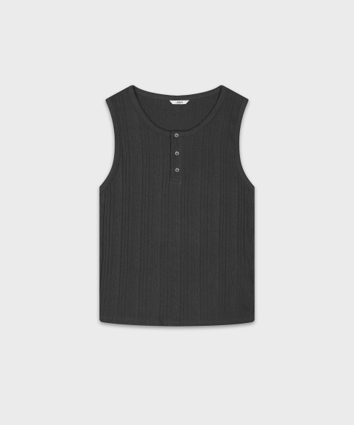 JUAN HOMME（ジュアンオム）の「リファインドヘンリーネックスリーブレス（チャコール）（Tシャツ/カットソー・メンズ・その他・MEDIUM/LARGE）」の4枚目の写真