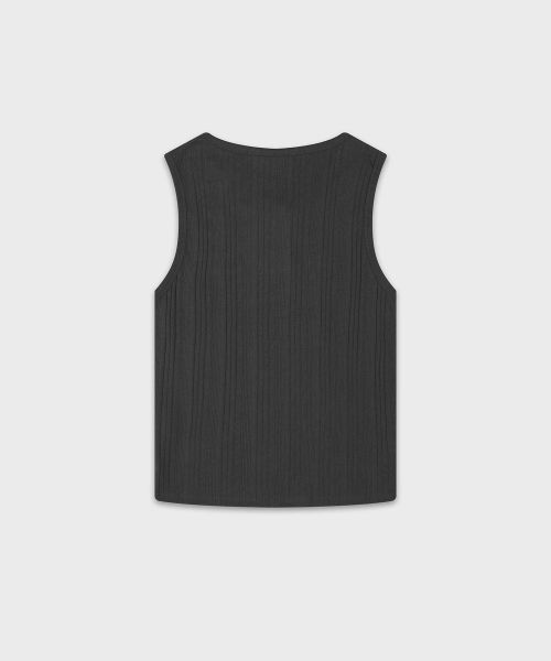 JUAN HOMME（ジュアンオム）の「リファインドヘンリーネックスリーブレス（チャコール）（Tシャツ/カットソー・メンズ・その他・MEDIUM/LARGE）」の5枚目の写真