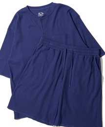 TETE HOMME（テットオム）の「【FRUIT OF THE LOOM/フルーツオブザルーム】ヘンリーネック ワッフルルームウェアセットアップ（ルームウェア/パジャマ）」