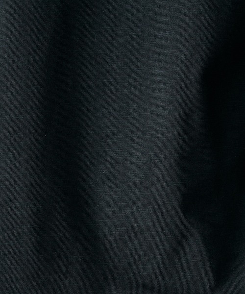Adoon plain(アドーンプレーン)の「レイヤードスラブヘンリーネックT(Tシャツ/カットソー・メンズ・ブラック/アイボリー/レッド/ネイビー・MEDIUM/LARGE)」の13枚目の写真