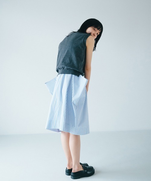 soduk(スドーク)の「【soduk】26SS新作 balloon shirt dress / バルーンシャツドレス(ワンピース・レディース・ブルー/ブラック/ブラウン・ONE SIZE)」の6枚目の写真