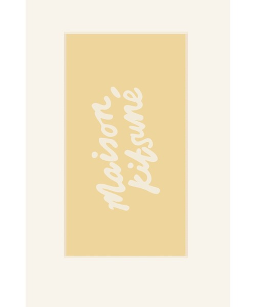 Maison Kitsune（メゾンキツネ）の「MAISON KITSUNE HANDWRITING TOWEL（その他雑貨・メンズ・ベージュ・U）」の2枚目の写真