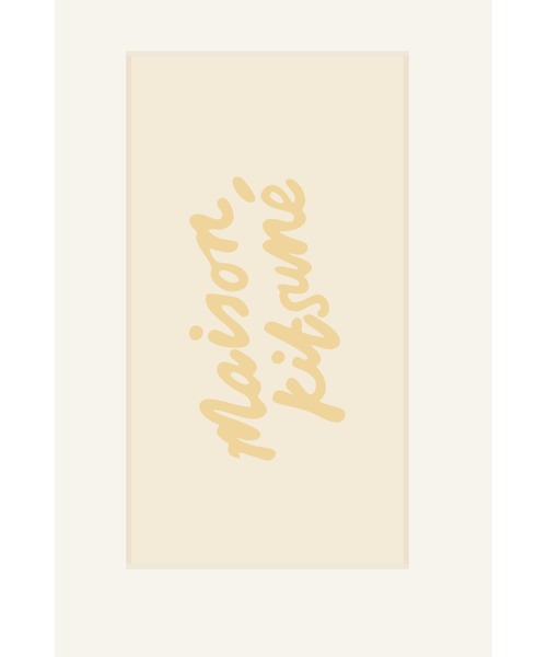 Maison Kitsune（メゾンキツネ）の「MAISON KITSUNE HANDWRITING TOWEL（その他雑貨・メンズ・ベージュ・U）」の3枚目の写真