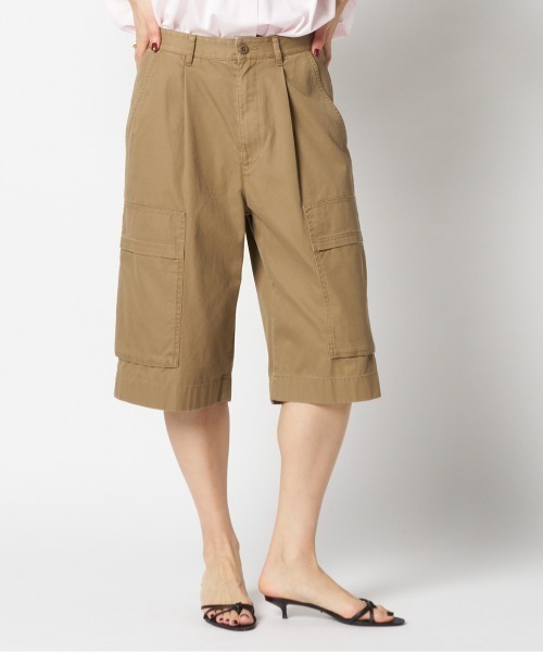 HELIOPOLE(エリオポール)の「MILITARY SHORT PANTS(その他パンツ・レディース・キャメル/ネイビー・38/36)」の1枚目の写真