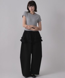 フリルスカート付きカーブパンツ