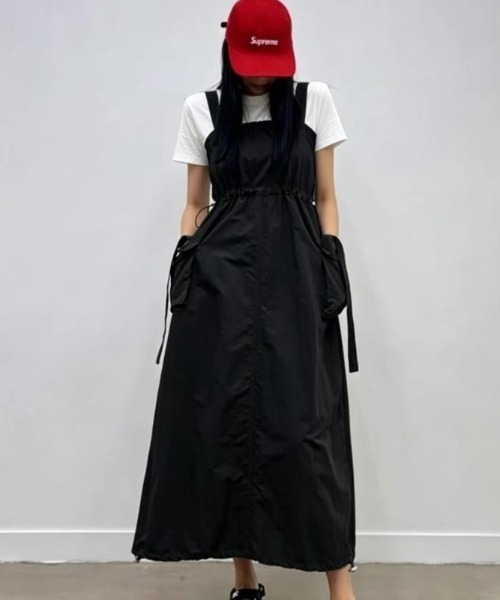 semplice(センプリチェ)の「ワンピース【韓国ファッション】(ワンピース・レディース・カーキ/ブラック・F)」の1枚目の写真