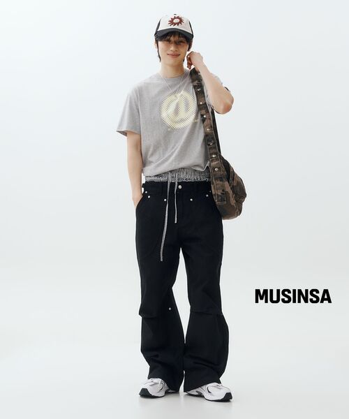 MEA（メア）の「WASHED STUDDED MESSENGER BAG [CAMO]（メッセンジャーバッグ・メンズ・その他・F）」の6枚目の写真