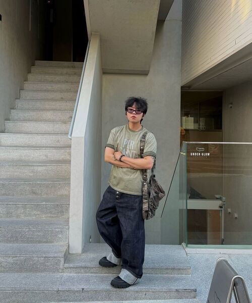 MEA（メア）の「WASHED STUDDED MESSENGER BAG [CAMO]（メッセンジャーバッグ・メンズ・その他・F）」の8枚目の写真