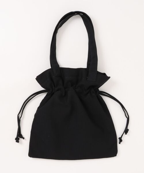 NOLITA LABORATORY(ノリータラボラトリー)の「【 NOLITA / ノリータ 】2WAY 巾着キャンバストートバッグ A4収納可能 肩掛け 通勤 通学 マザーズバッグ サブバッグ(ショルダーバッグ・レディース・ブラック・FREE)」の5枚目の写真