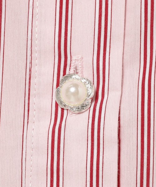 Sister Jane(シスタージェーン)の「sister jane / Marta Stripe Boxy Shirt(シャツ/ブラウス・レディース・ピンク・SMALL)」の4枚目の写真