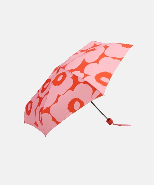 marimekko(マリメッコ)の「Unikko / Mini Manual folding umbrella(折りたたみ傘・レディース・ライトピンク・FREE)」の1枚目の写真