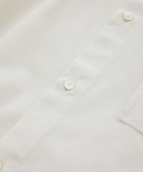 SALON adam et rope'(サロン アダム エ ロペ)の「シアーコットンオーバーシャツ(シャツ/ブラウス・レディース・ブラック/ピンク系その他/キナリ・FREE)」の5枚目の写真