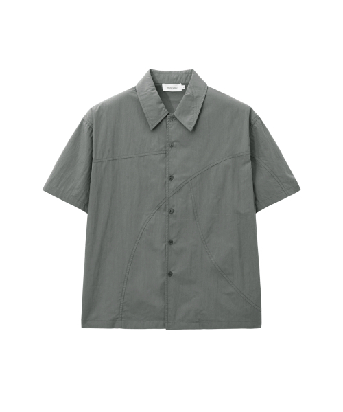 MISEKISEOUL MEN(ミセキソウルメンズ)の「Line open collar shirt CHARCOAL(シャツ/ブラウス・メンズ・その他・1/2/3)」の2枚目の写真