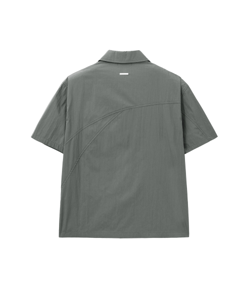 MISEKISEOUL MEN(ミセキソウルメンズ)の「Line open collar shirt CHARCOAL(シャツ/ブラウス・メンズ・その他・1/2/3)」の3枚目の写真