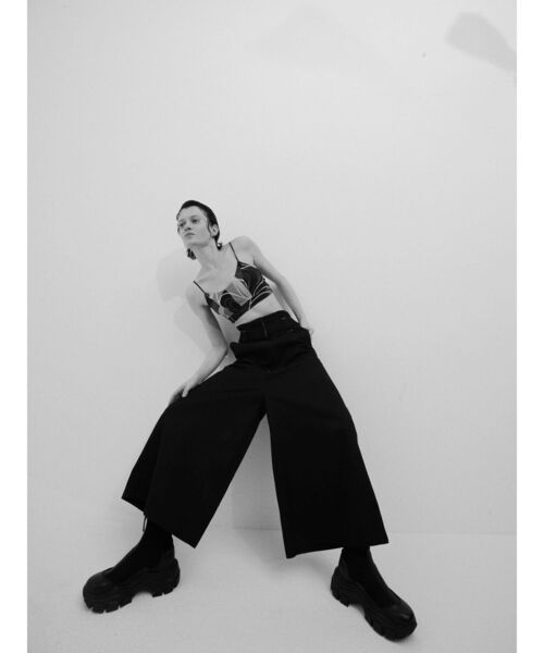 UN3D.(アンスリード)の「【Dickies】W WAIST WIDE PANTS / ディッキーズ ダブルウエストワイドパンツ(その他パンツ・レディース・ベージュ/グレー/ブラック・38/36/34)」の2枚目の写真