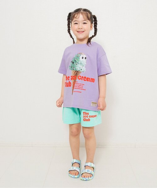 BREEZE（ブリーズ）の「楽しいバリエーション半袖Tシャツ_セットアップ可（Tシャツ/カットソー・キッズ・ピンク/アイボリー/イエロー/ブルー/ラベンダー/ブラック/ブラウン/サックスブルー/グリーン/レインボー・100/140/110/120/130/90/80）」の17枚目の写真