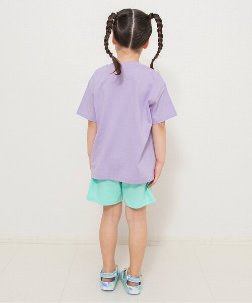 BREEZE（ブリーズ）の「楽しいバリエーション半袖Tシャツ_セットアップ可（Tシャツ/カットソー・キッズ・ピンク/アイボリー/イエロー/ブルー/ラベンダー/ブラック/ブラウン/サックスブルー/グリーン/レインボー・100/140/110/120/130/90/80）」の18枚目の写真