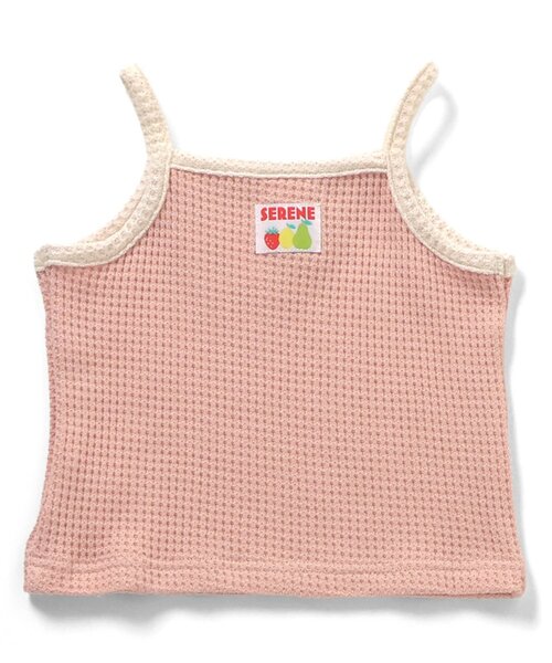 BREEZE（ブリーズ）の「ワッフルキャミ_セットアップ可（キャミソール・キッズ・サックスブルー/アイボリー/ピンク・80/110/100/90/140/130/120）」の12枚目の写真