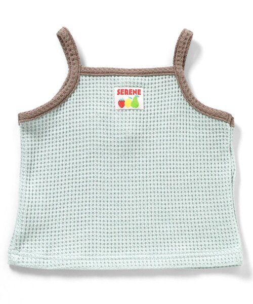 BREEZE（ブリーズ）の「ワッフルキャミ_セットアップ可（キャミソール・キッズ・サックスブルー/アイボリー/ピンク・80/110/100/90/140/130/120）」の13枚目の写真