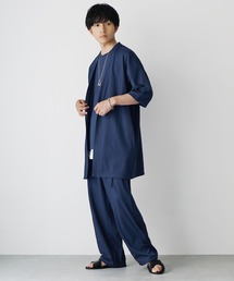 MinoriTY（マイノリティ）の「【MinoriTY】マイクロプリーツ3ピースセットアップ メンズ セットアップ 夏服 ユニセックス 半袖（セットアップ）」