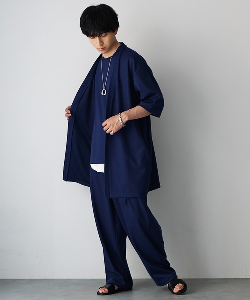 MinoriTY(マイノリティ)の「【MinoriTY】マイクロプリーツ3ピースセットアップ メンズ セットアップ 夏服 ユニセックス 半袖(セットアップ・メンズ・ブラック/ライトグレー/ブルー・L/M/S)」の13枚目の写真