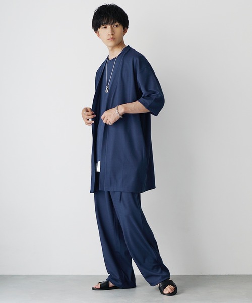 MinoriTY(マイノリティ)の「【MinoriTY】マイクロプリーツ3ピースセットアップ メンズ セットアップ 夏服 ユニセックス 半袖(セットアップ・メンズ・ブラック/ライトグレー/ブルー・L/M/S)」の16枚目の写真