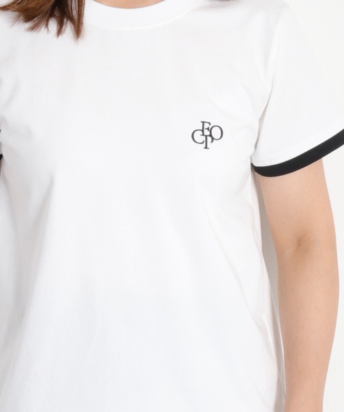 cepo(セポ)の「〈接触冷感 ICE TEE〉配色コンパクトTee(Tシャツ/カットソー・レディース・オフホワイト/ブラウン/ブラック・M)」の22枚目の写真