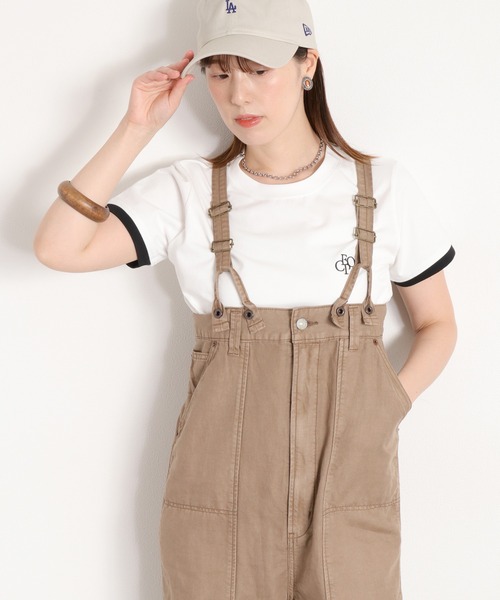 cepo(セポ)の「〈接触冷感 ICE TEE〉配色コンパクトTee(Tシャツ/カットソー・レディース・オフホワイト/ブラウン/ブラック・M)」の21枚目の写真
