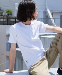 AVIREX | AVIREX/アビレックス DAILY S/S RIB HENLY NECK TEE デイリー 半袖 リブ ヘンリーネック Tシャツ 抗菌防臭 スリムフィット 肉厚 メンズ レディース 2026年 夏 夏服(Tシャツ/カットソー)