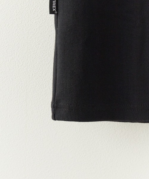 AVIREX(アヴィレックス)の「AVIREX/アビレックス DAILY S/S RIB HENLY NECK TEE デイリー 半袖 リブ ヘンリーネック Tシャツ 抗菌防臭 スリムフィット 肉厚 メンズ レディース 2026年 夏 夏服(Tシャツ/カットソー・メンズ・ブラック/ホワイト/グレー/オリーブ/チャコール/ブルー・S/M/L)」の14枚目の写真