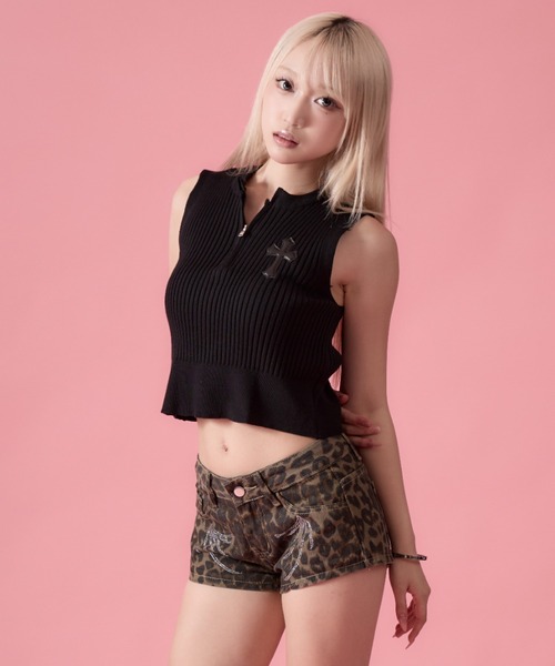 セール】Cross Summer Knit Vest / クロスサマーニットベスト（ベスト