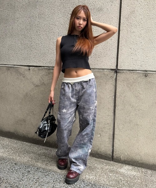 mindseeker girls(マインドシーカーガールズ)の「Cross Summer Knit Vest / クロスサマーニットベスト(ベスト・レディース・グレー/ブラック・FREE)」の10枚目の写真