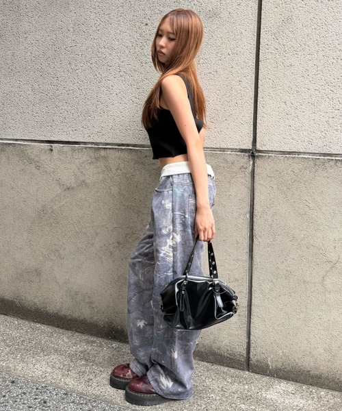 mindseeker girls(マインドシーカーガールズ)の「Cross Summer Knit Vest / クロスサマーニットベスト(ベスト・レディース・グレー/ブラック・FREE)」の5枚目の写真