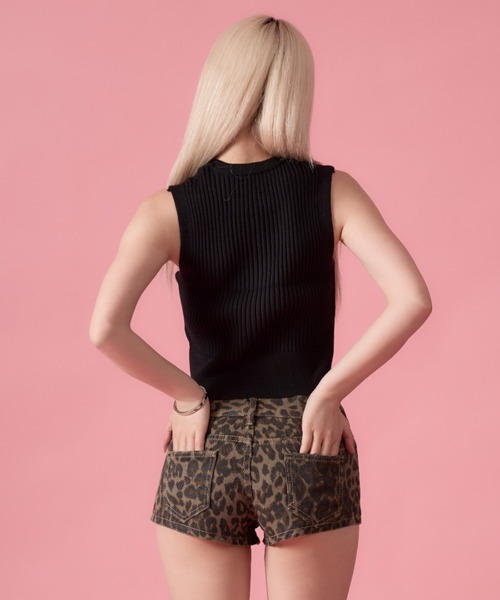 mindseeker girls(マインドシーカーガールズ)の「Cross Summer Knit Vest / クロスサマーニットベスト(ベスト・レディース・グレー/ブラック・FREE)」の14枚目の写真