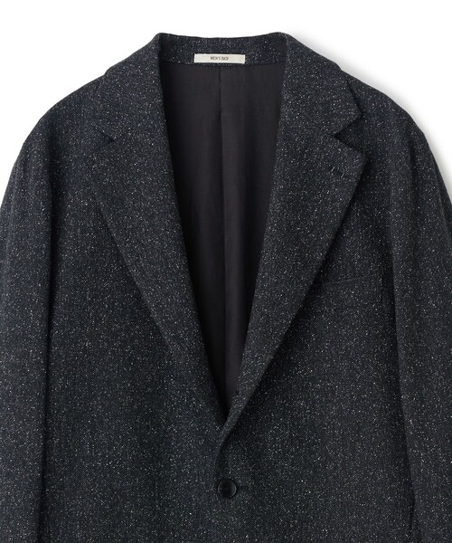 MEN'S BIGI(メンズビギ)の「【BASED ON MEN'S BIGI HERITAGE】シルクネップヘリンボーン リラックスジャケット(テーラードジャケット・メンズ・ブラック・02/03/04/01)」の20枚目の写真