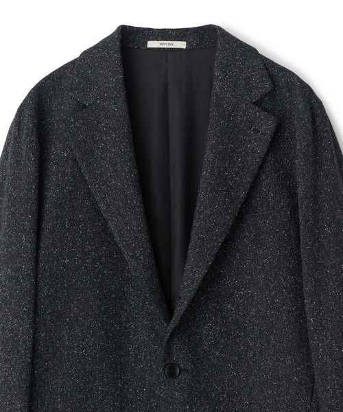 MEN'S BIGI(メンズビギ)の「【BASED ON MEN'S BIGI HERITAGE】シルクネップヘリンボーン リラックスジャケット(テーラードジャケット・メンズ・ブラック・02/03/04/01)」の10枚目の写真