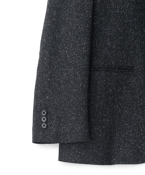 MEN'S BIGI(メンズビギ)の「【BASED ON MEN'S BIGI HERITAGE】シルクネップヘリンボーン リラックスジャケット(テーラードジャケット・メンズ・ブラック・02/03/04/01)」の13枚目の写真