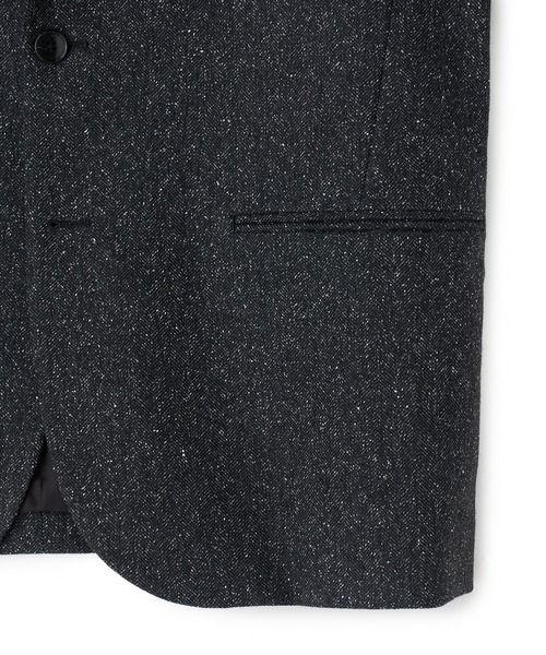 MEN'S BIGI(メンズビギ)の「【BASED ON MEN'S BIGI HERITAGE】シルクネップヘリンボーン リラックスジャケット(テーラードジャケット・メンズ・ブラック・02/03/04/01)」の14枚目の写真