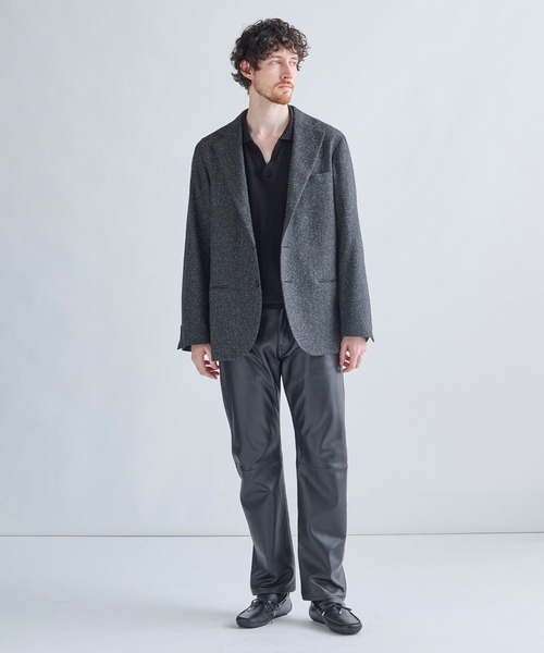 MEN'S BIGI(メンズビギ)の「【BASED ON MEN'S BIGI HERITAGE】シルクネップヘリンボーン リラックスジャケット(テーラードジャケット・メンズ・ブラック・02/03/04/01)」の8枚目の写真