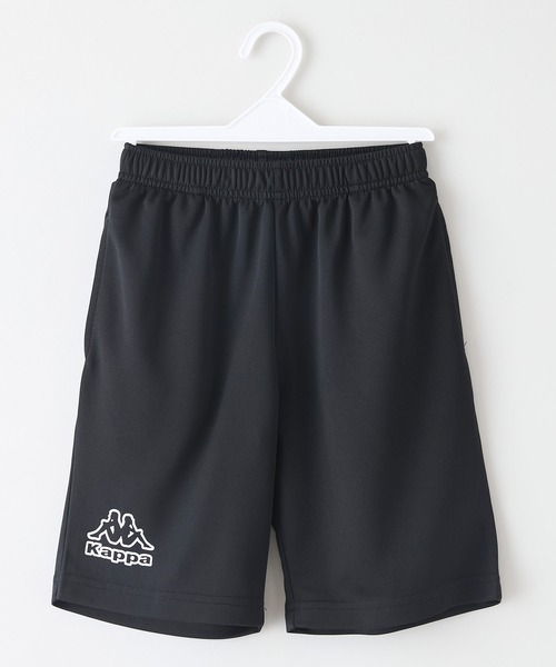 Kappa(カッパ)の「【Kappa/カッパ】【薄手で吸汗速乾性に優れたドライTシャツ】キッズ Tシャツ ハーフパンツ 上下セット 運動着 普段着 外遊び トレーニング セットアップ ユニセックス(Tシャツ/カットソー・キッズ・ブラック系その他・140cm)」の2枚目の写真