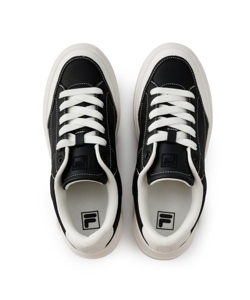 FILA(フィラ)の「FUNKY TENNIS 98/25 / ファンキーテニス98/25(スニーカー・レディース・ブラック×ホワイト・23.0cm/23.5cm/24.0cm/24.5cm/25.0cm/25.5cm/26.0cm/26.5cm/27.0cm/27.5cm/28.0cm)」の2枚目の写真